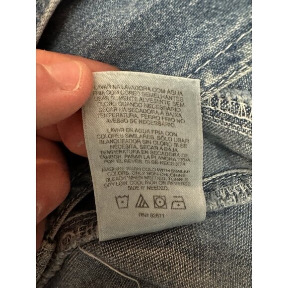 Tweety‎ Bird Overall Denim Dress Woman Size Medium Warner Bros Embroidered 90's - Picture 12 of 16